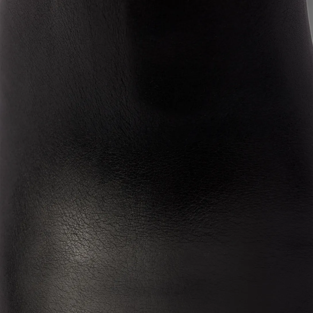 Leather booties