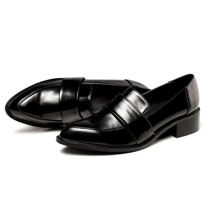 leather casual comfy moccasins for women