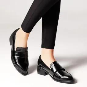 leather casual comfy moccasins for women