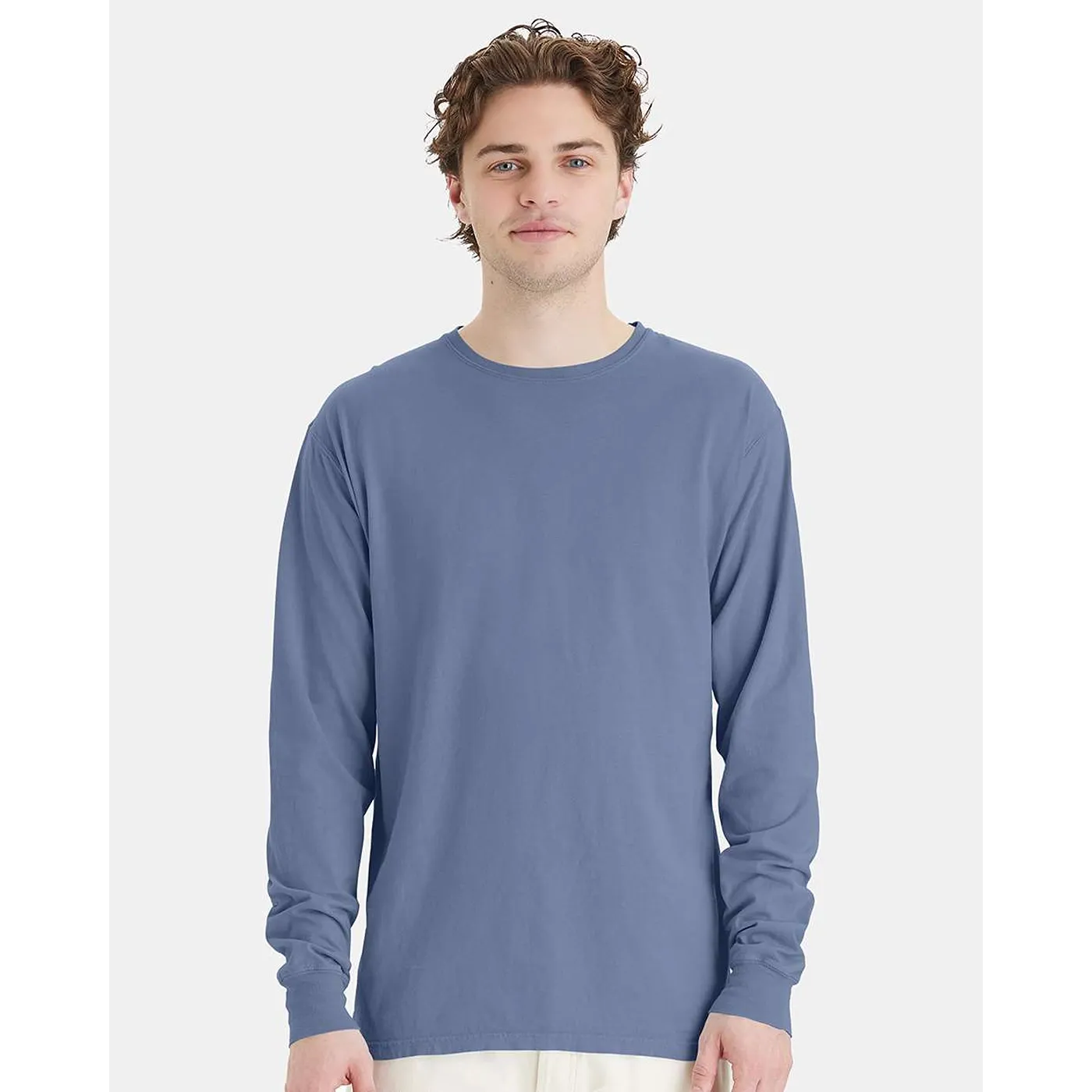 Light Blue Long Sleeves Tshirt