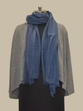 Light Denim Woollen Scarf