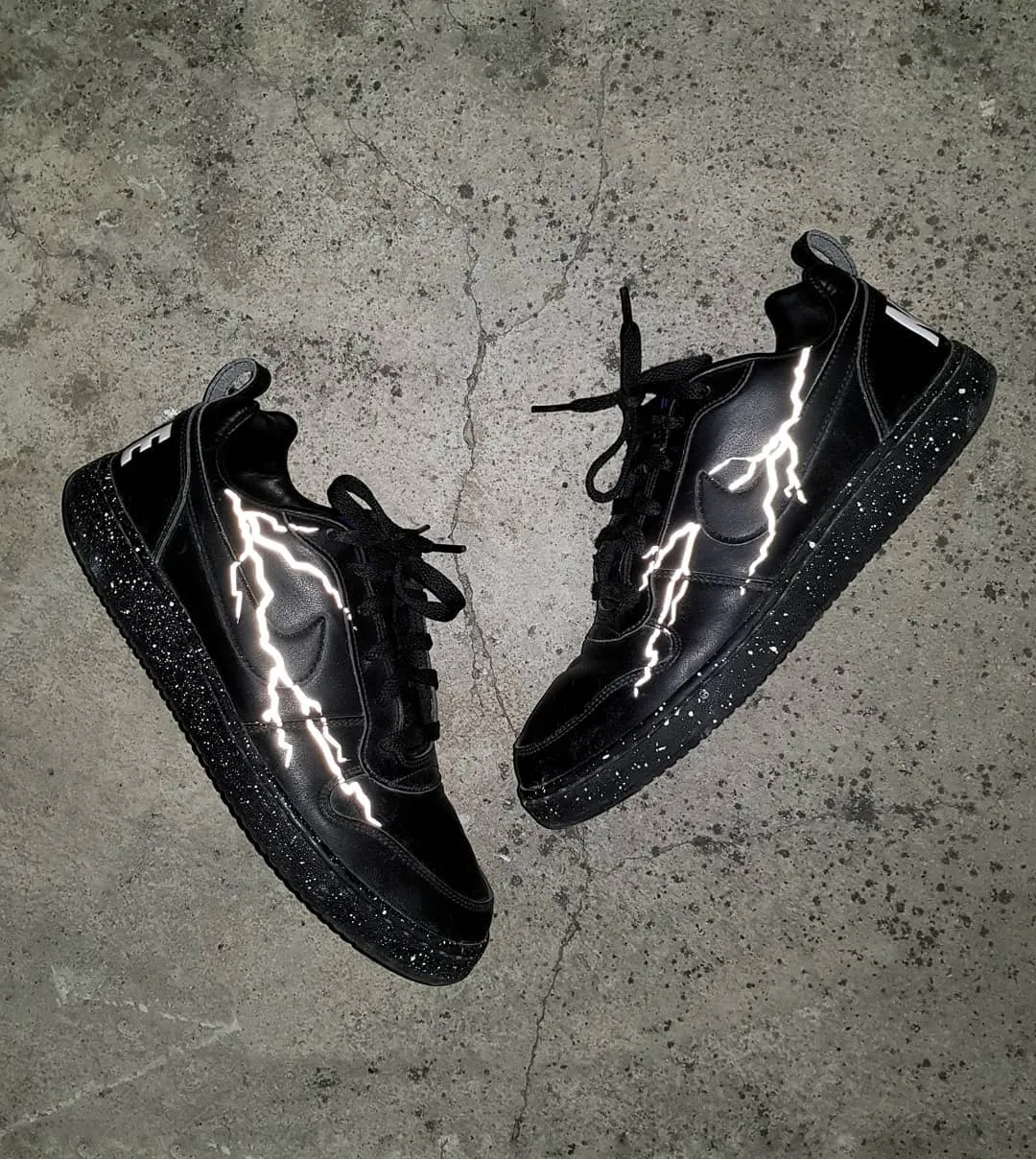 Lightning Black Custom Nike Court Borough