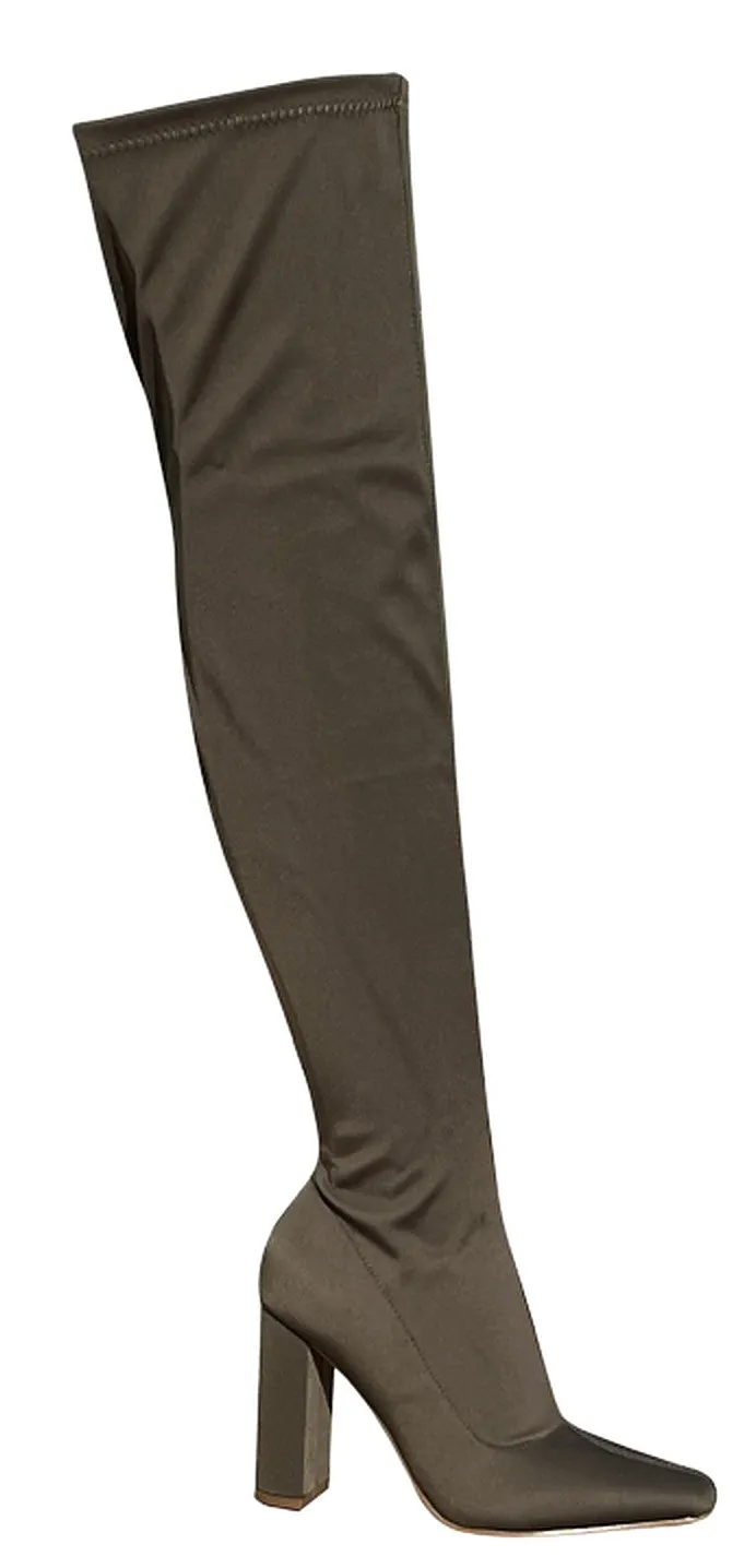 Liliana Bulgari-1 Thigh High Over Knee Stretchy Boots