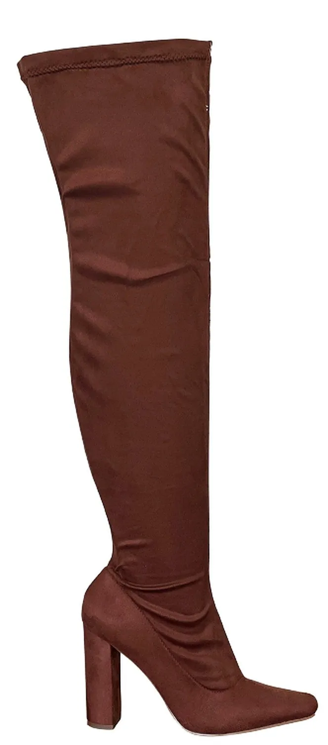 Liliana Bulgari-1 Thigh High Over Knee Stretchy Boots