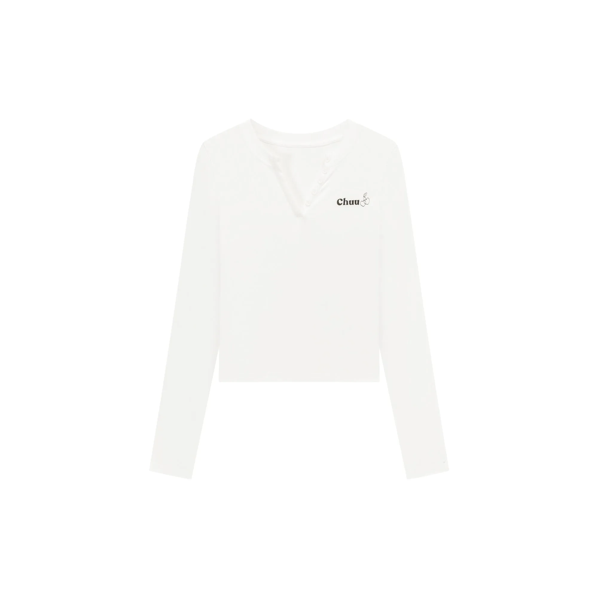 Logo Cherry Basic Button T-Shirt