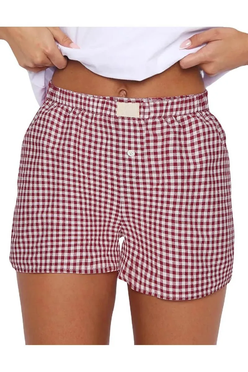 Looser Plaid Checked Boxer Short