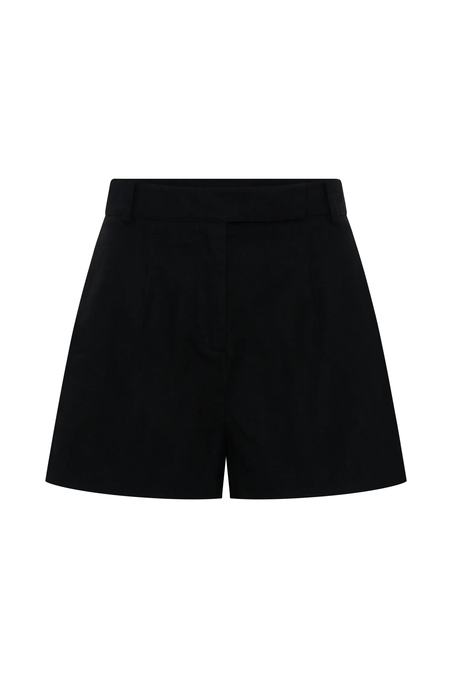 Massima Linen Shorts - Black