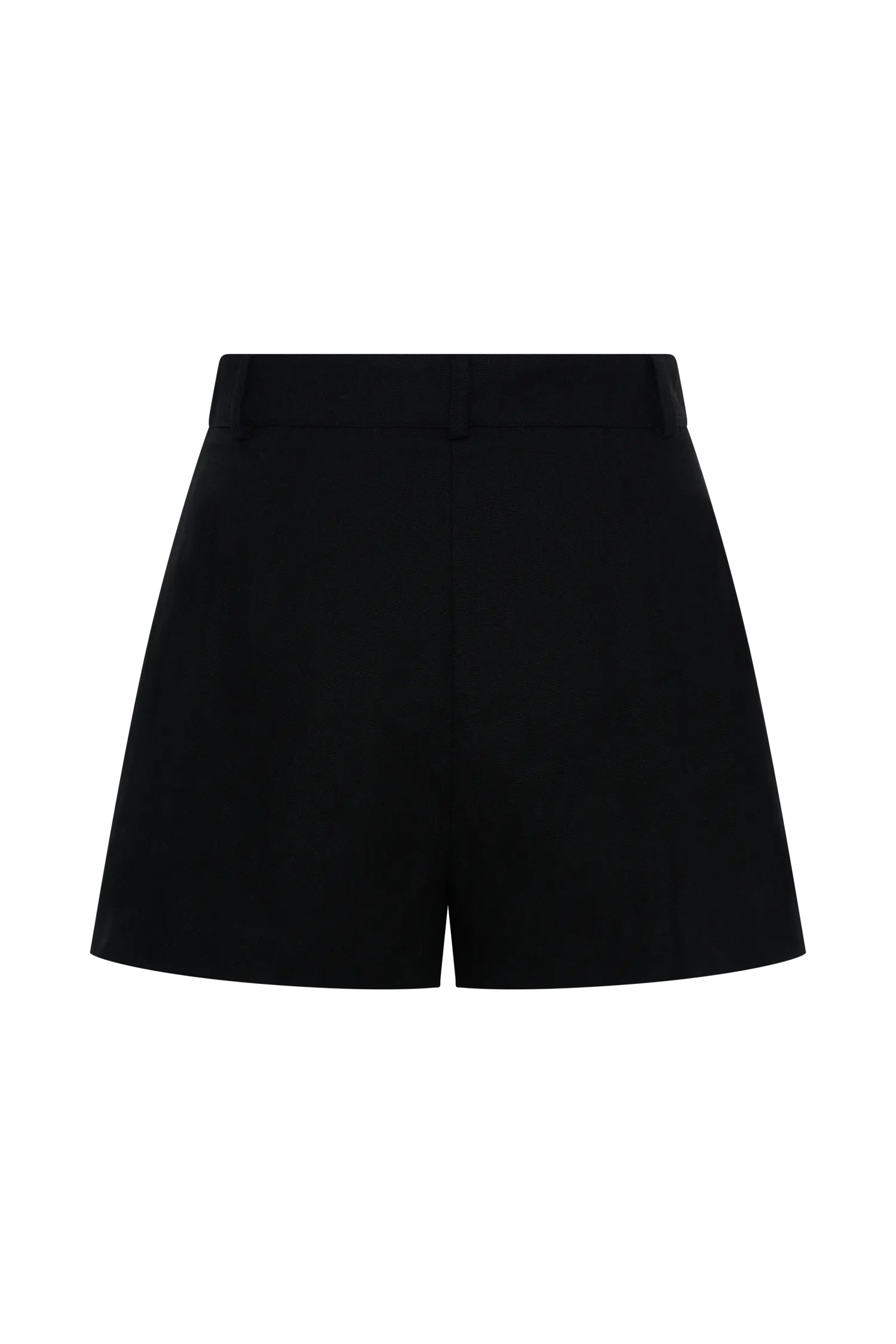 Massima Linen Shorts - Black