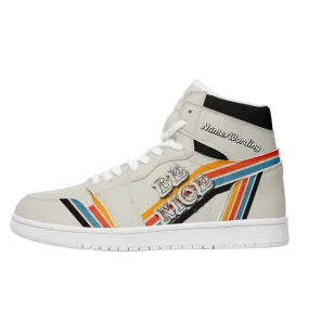 Meaningful gifts for clients, Custom Logo Gifts Customized Back to School Sneakers - Basketball Shoes with a unique Bus Design, AJ1H-23020040
