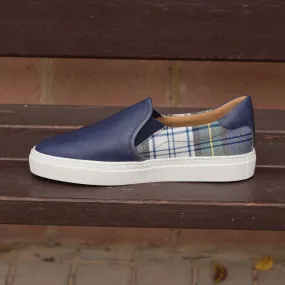 Men's Slip On Shoes Wide Plus Size Blue 2893