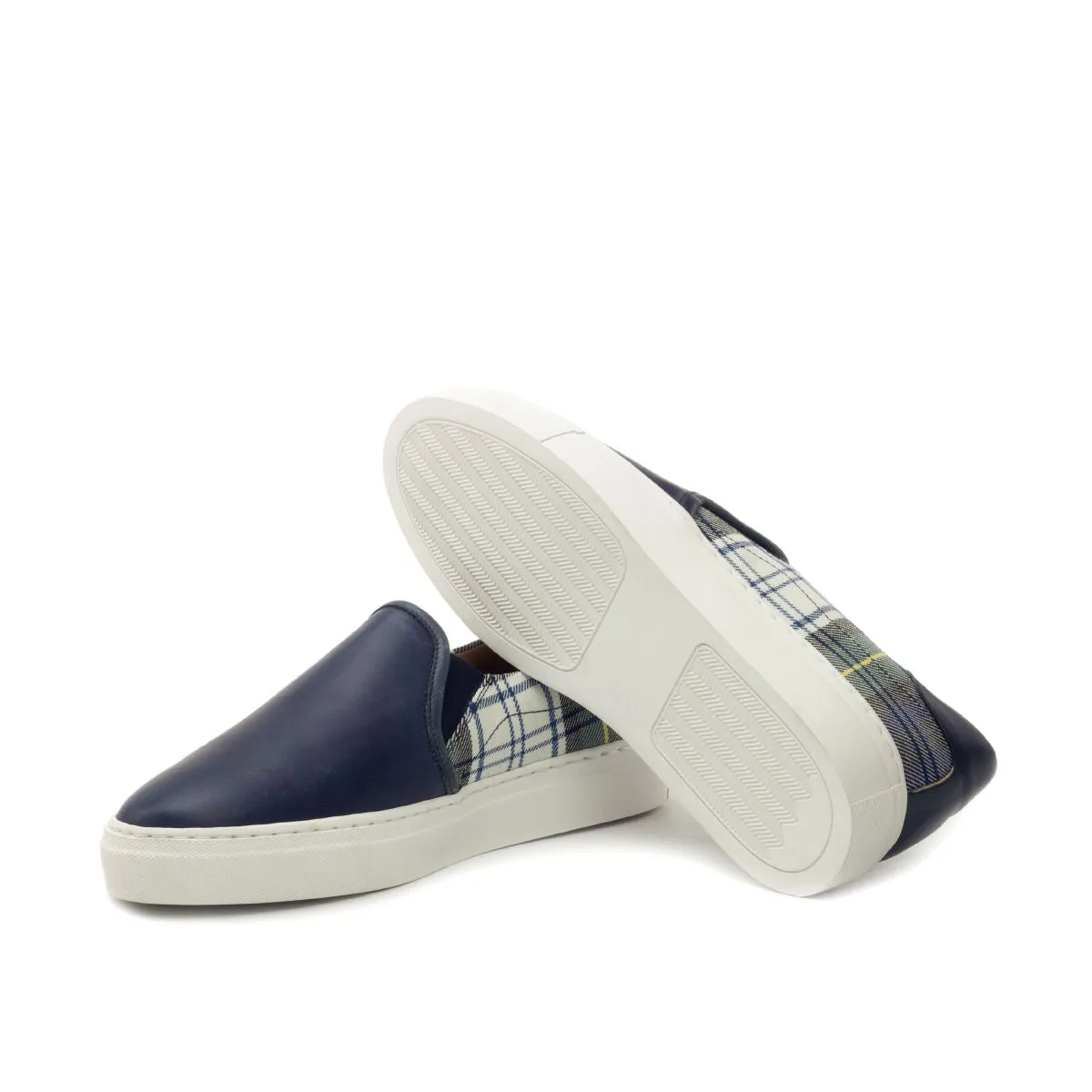 Men's Slip On Shoes Wide Plus Size Blue 2893
