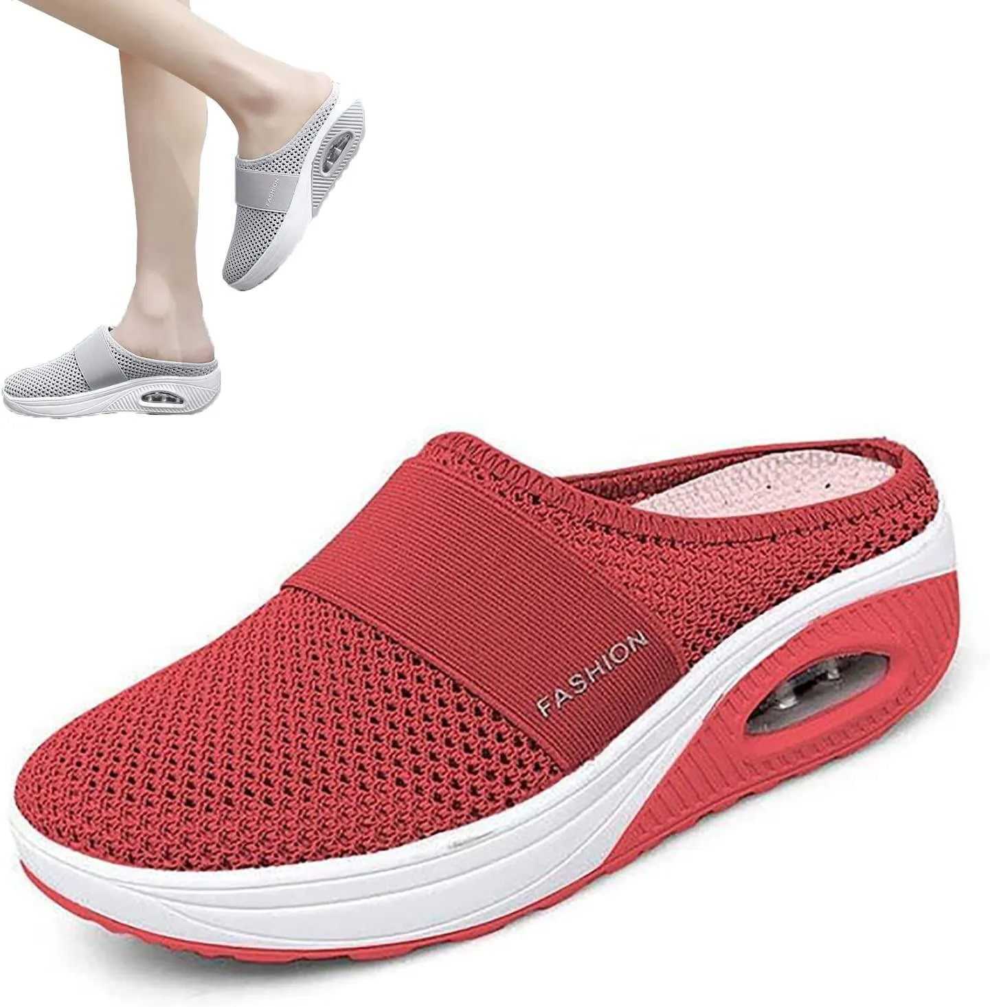 Mesh Air Cushion Slip-On Diabetic Walking Orthopedic Shoes