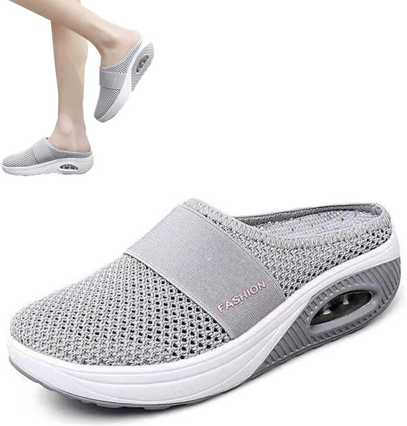 Mesh Air Cushion Slip-On Diabetic Walking Orthopedic Shoes