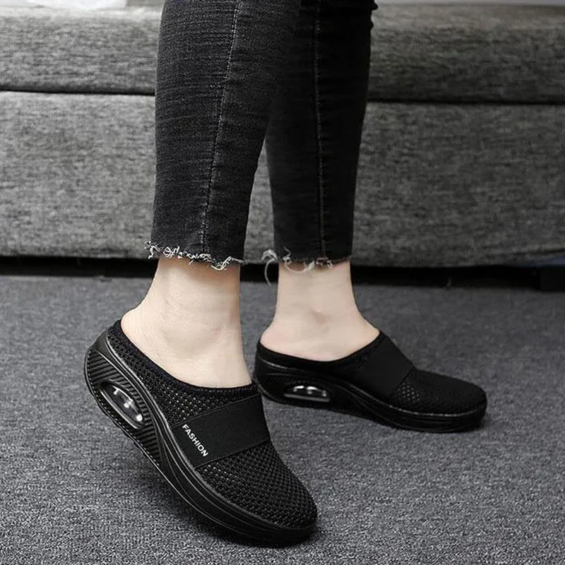 Mesh Air Cushion Slip-On Diabetic Walking Orthopedic Shoes