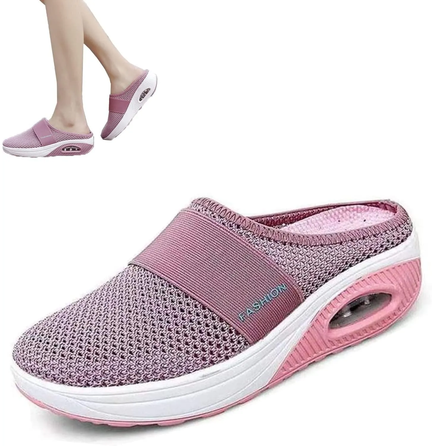 Mesh Air Cushion Slip-On Diabetic Walking Orthopedic Shoes