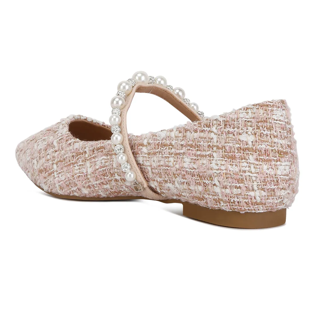 Mowie Tweed Mary Jane Ballet Flats