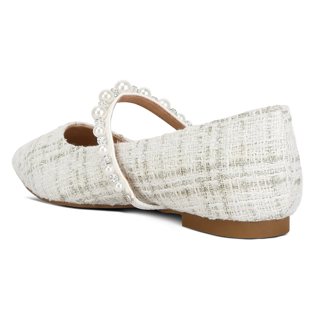 Mowie Tweed Mary Jane Ballet Flats