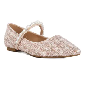 Mowie Tweed Mary Jane Ballet Flats
