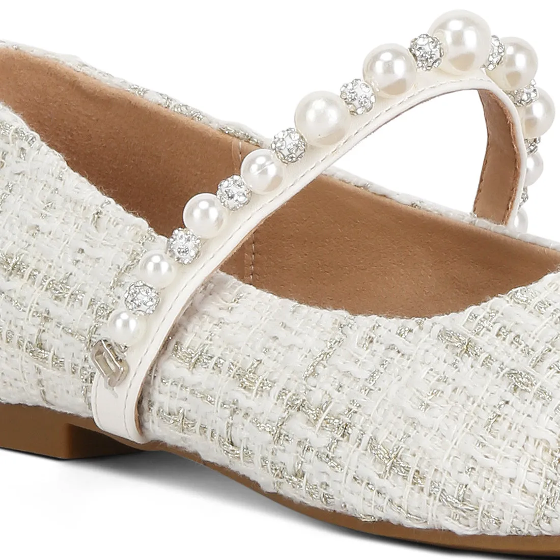 Mowie Tweed Mary Jane Ballet Flats