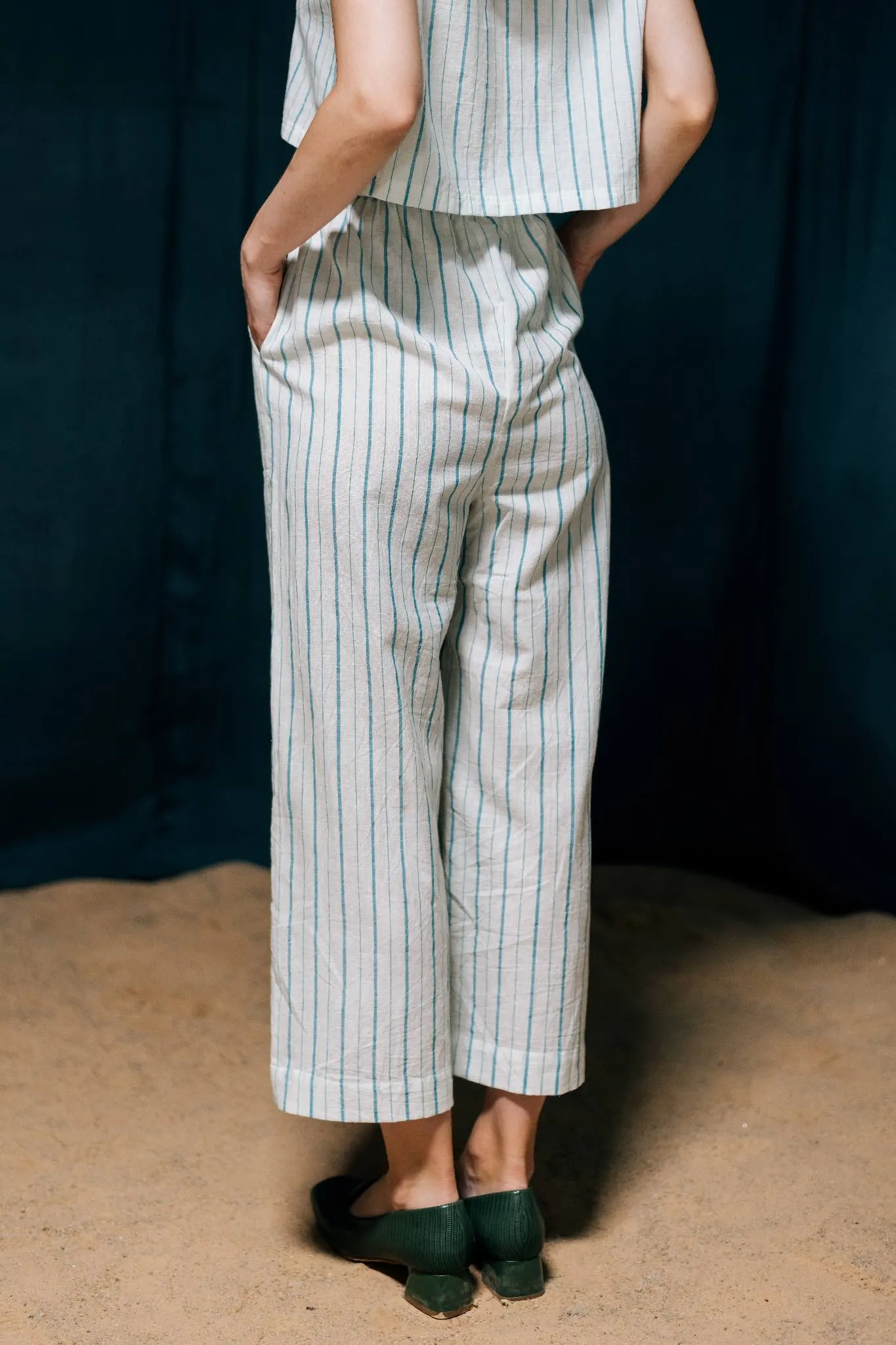 Mrinmoyee - Striped Culottes