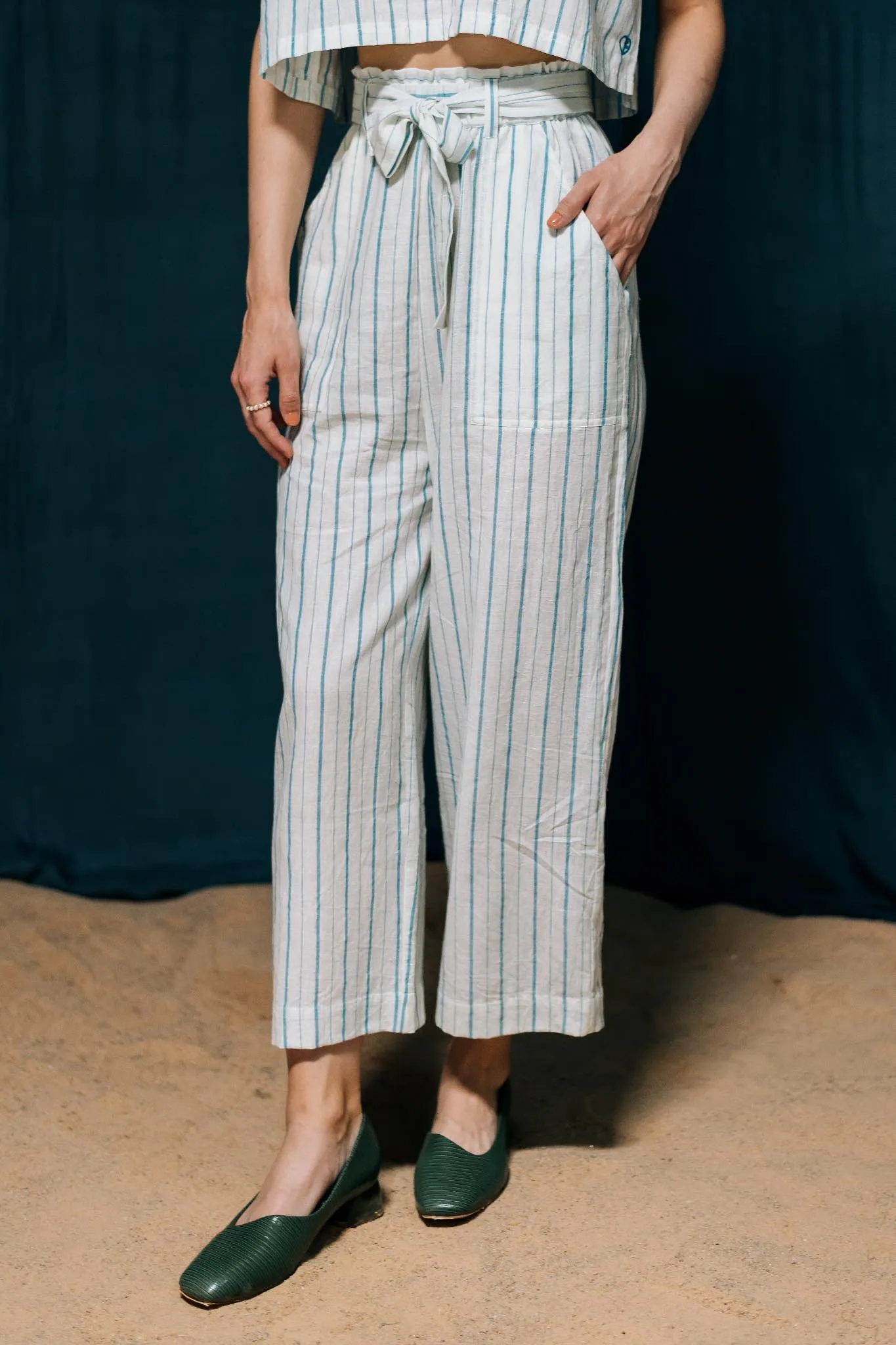 Mrinmoyee - Striped Culottes