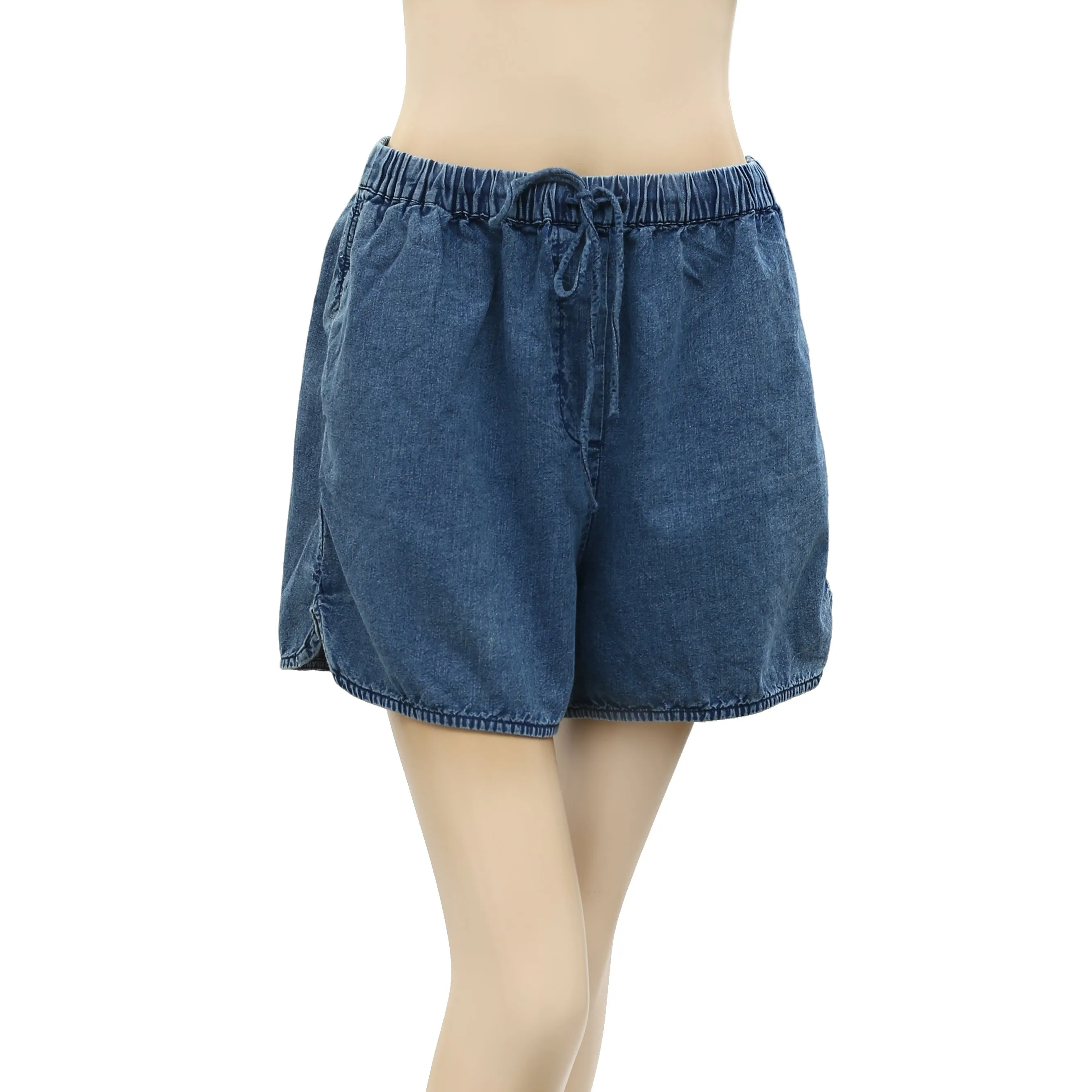 Nili Lotan Tilly Cotton Chambray Shorts