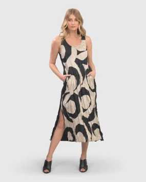 Ondine Plissé Dress, Cream