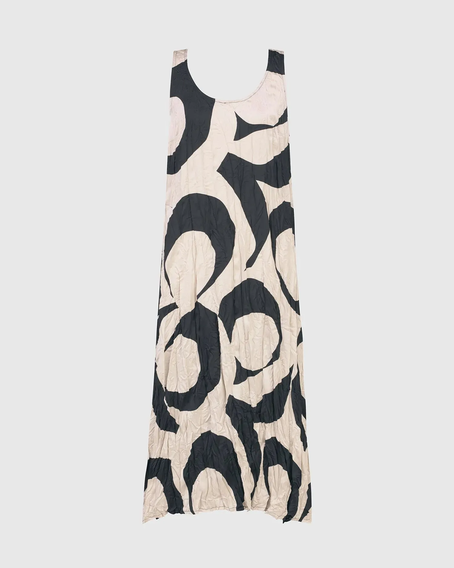 Ondine Plissé Dress, Cream
