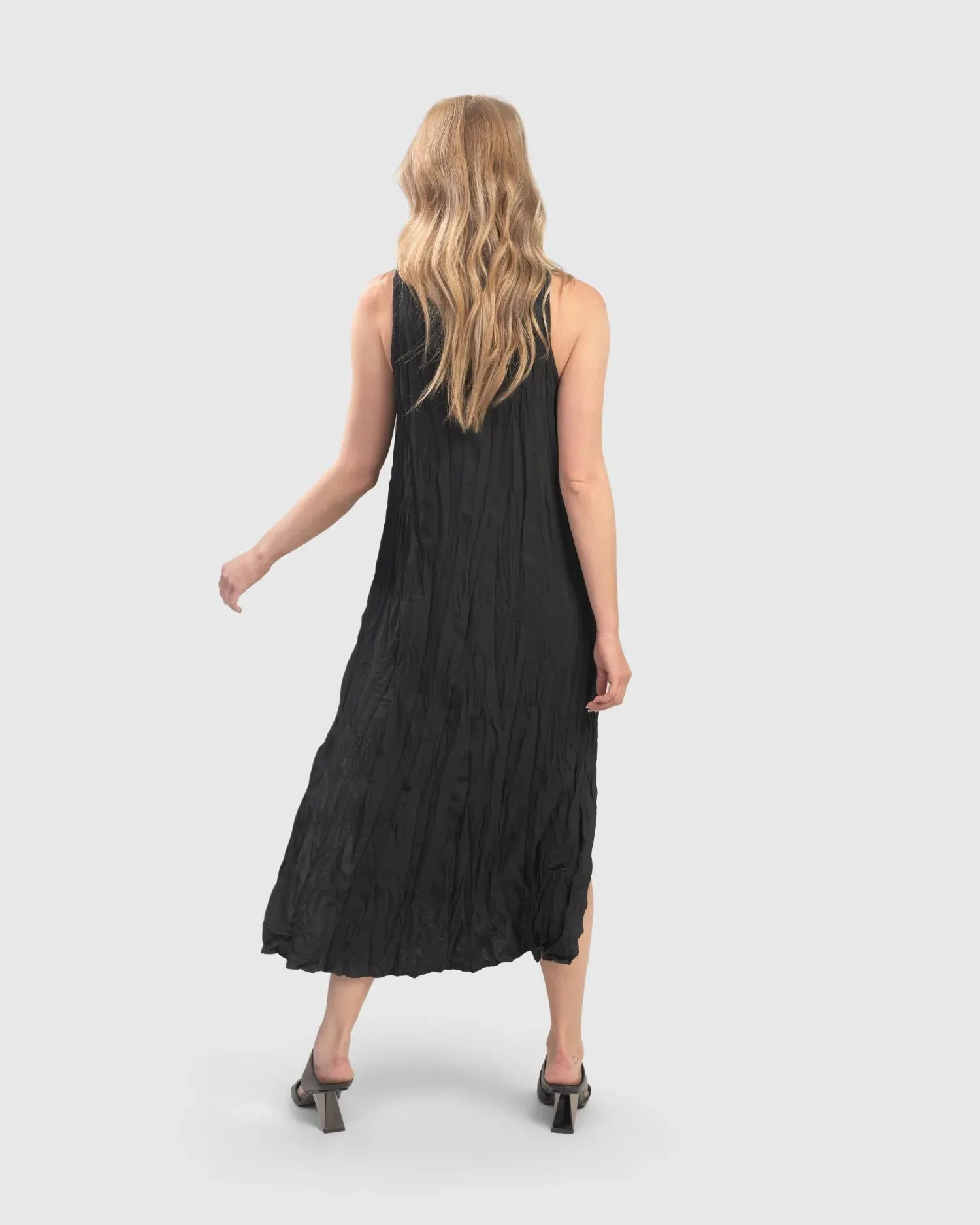 Ondine Plissé Dress, Cream