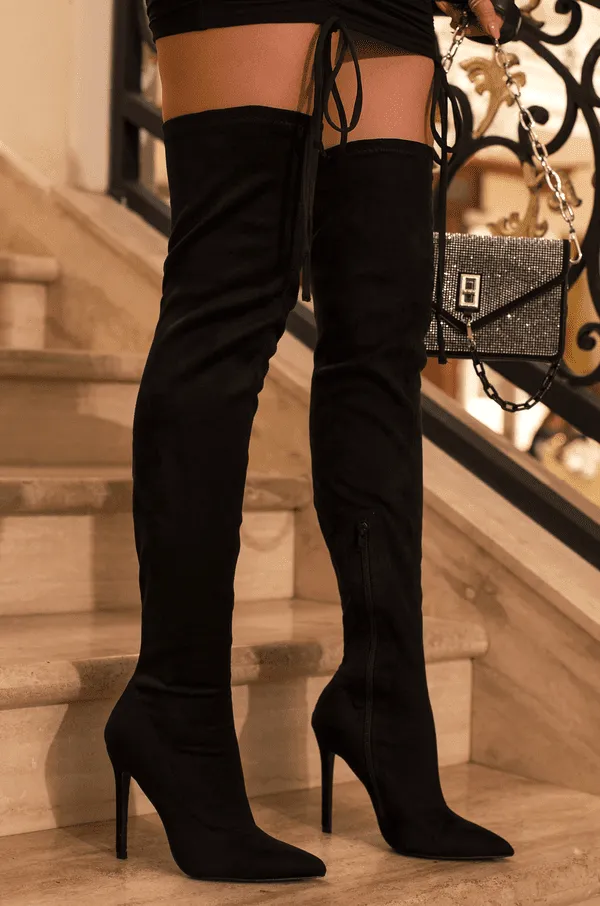 Patent Knee High Boots Gisele-7 by Liliana