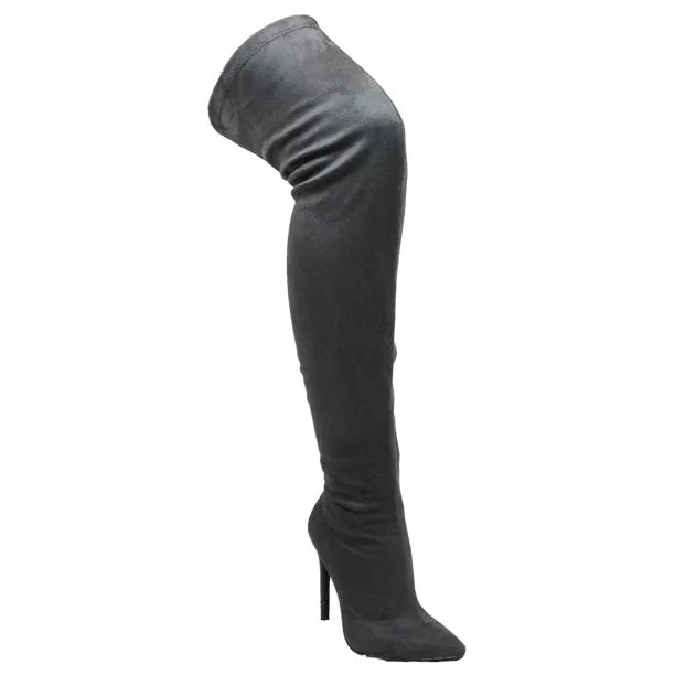 Patent Knee High Boots Gisele-7 by Liliana