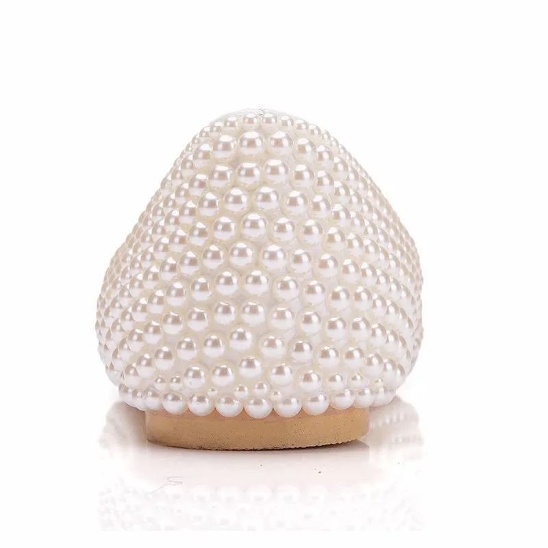 Pearls ballet flats for wedding
