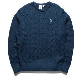 Quiet Golf x Puma Cable Knit Sweater - Dark Night