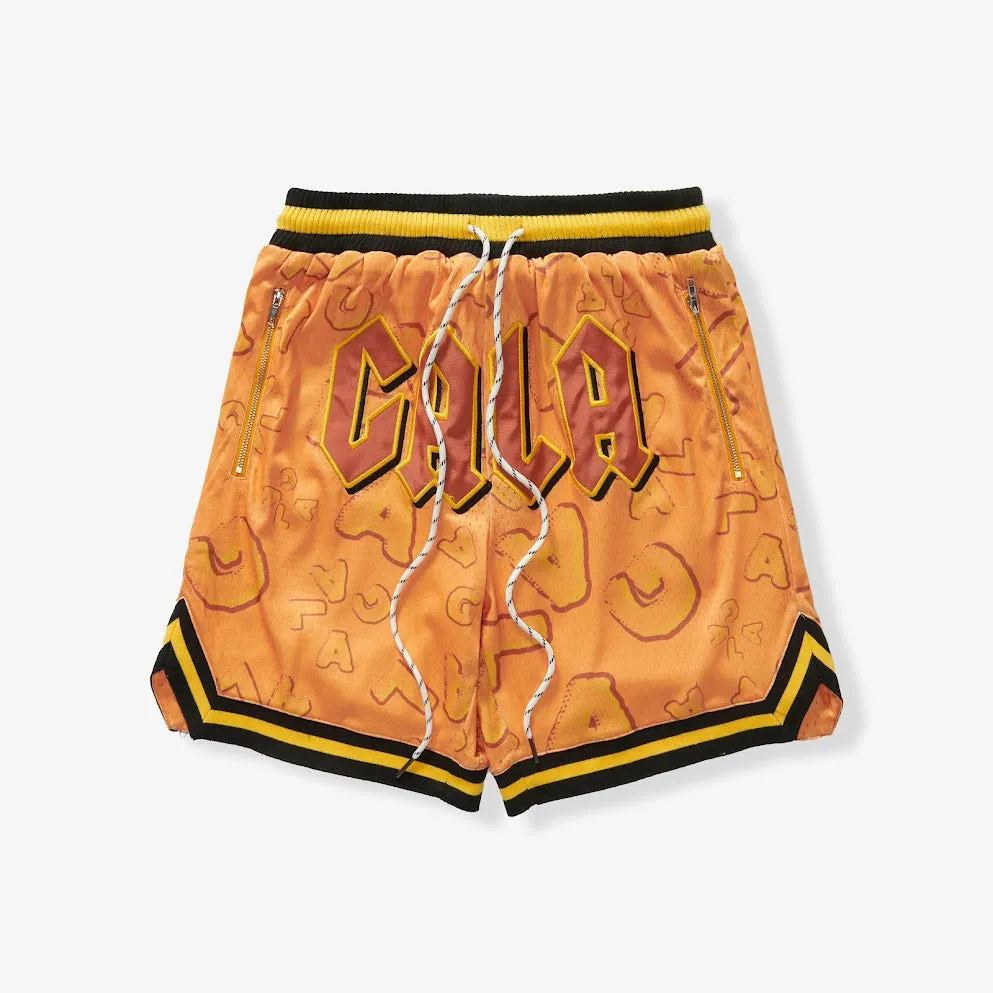 "BABYLON" MESH SHORTS (ORANGE)