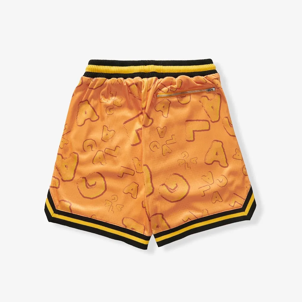 "BABYLON" MESH SHORTS (ORANGE)