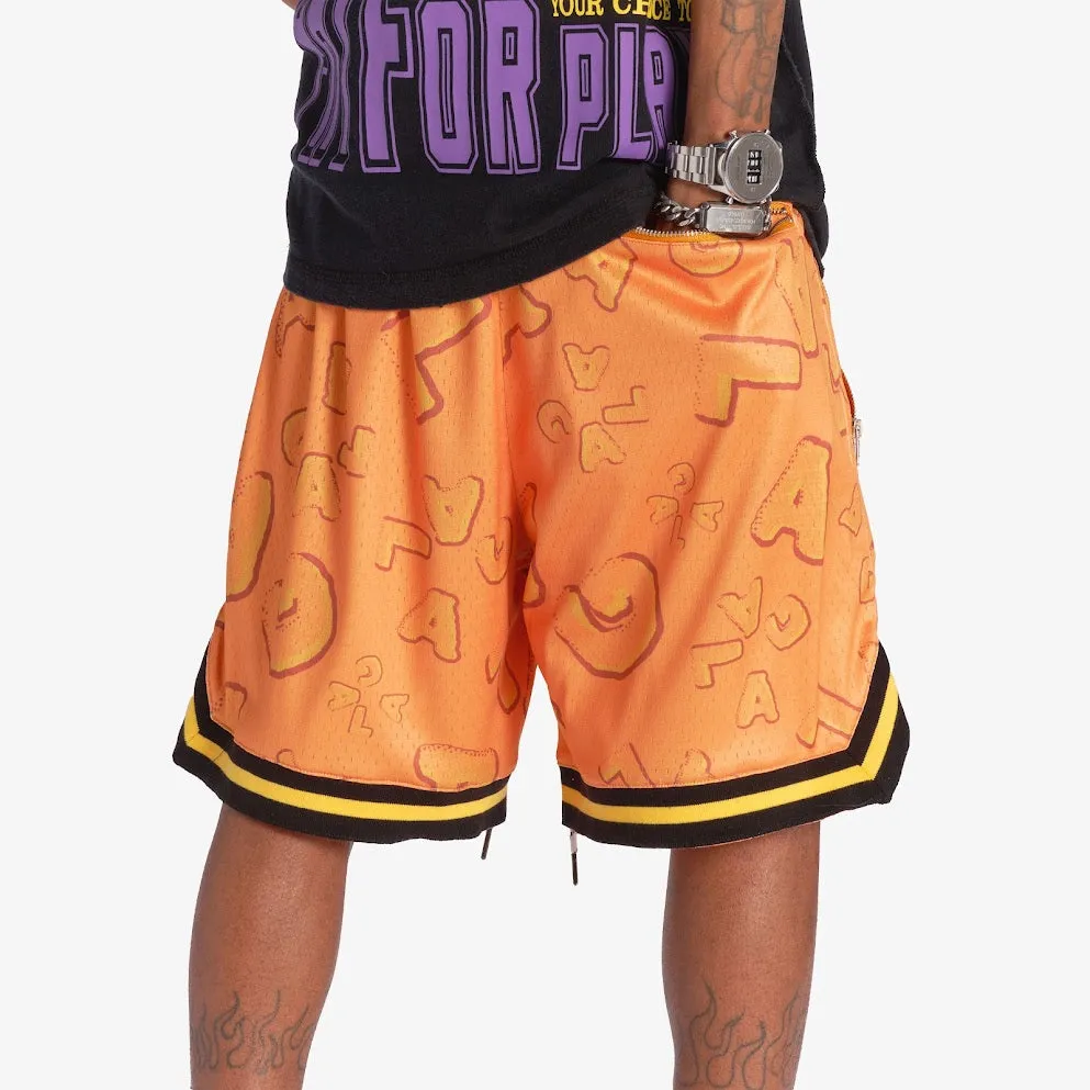"BABYLON" MESH SHORTS (ORANGE)