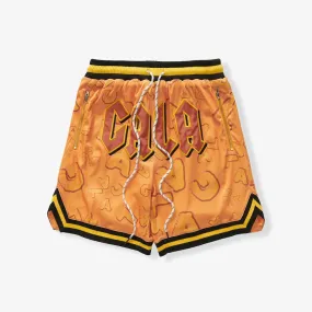 "BABYLON" MESH SHORTS (ORANGE)