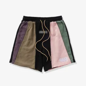 "Slicer" Panel Shorts (pink/brown)