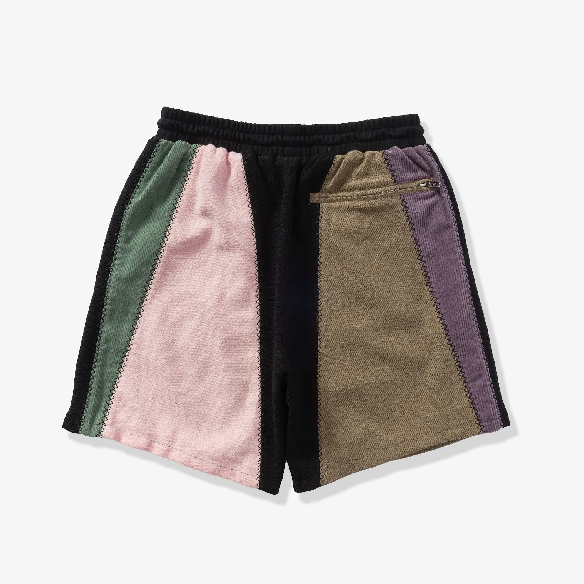 "Slicer" Panel Shorts (pink/brown)