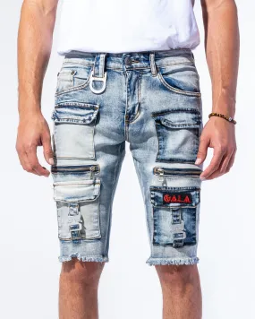 "STASH SHORTS" Blue Tint