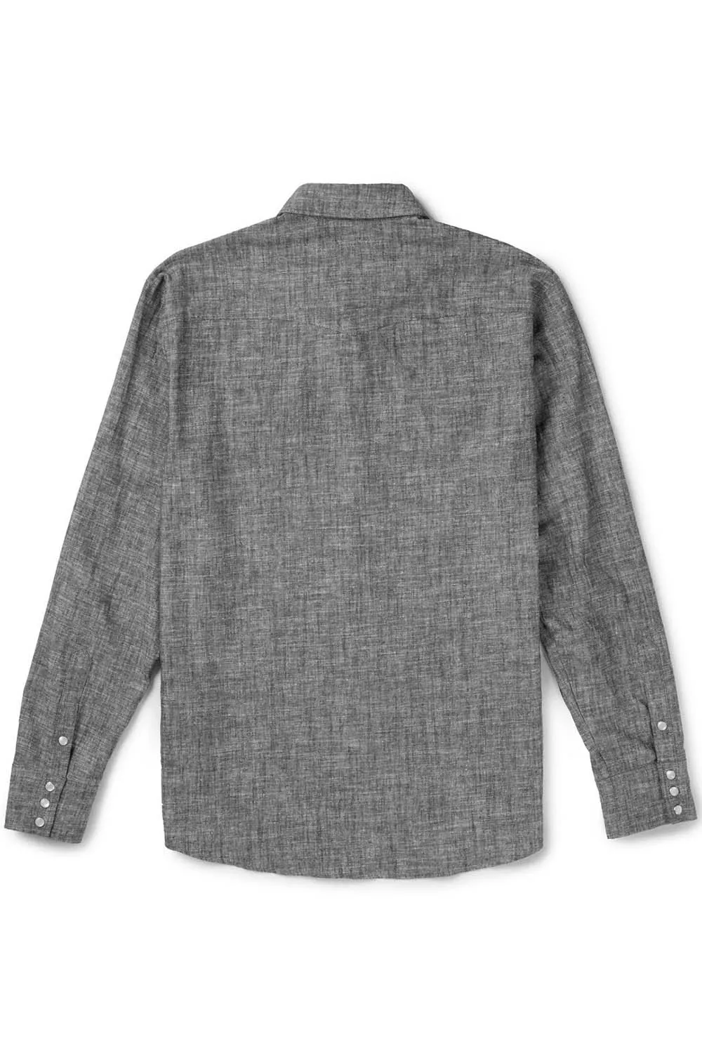 REAGAN PEARL SNAP HEMP Washed Black