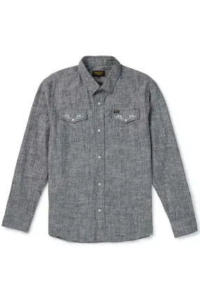REAGAN PEARL SNAP HEMP Washed Black