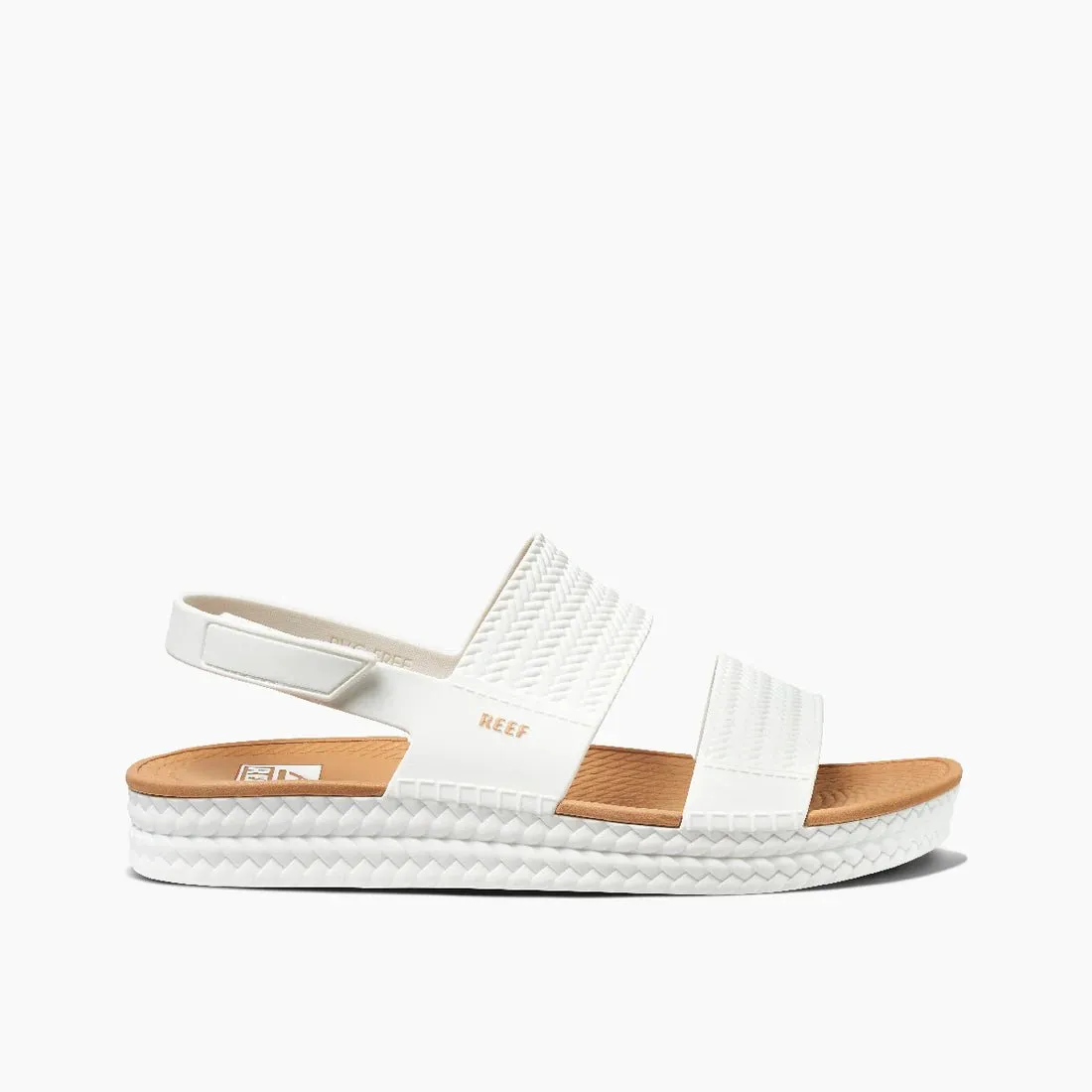 Reef "Water Vista" Women's Sandals in White/Tan