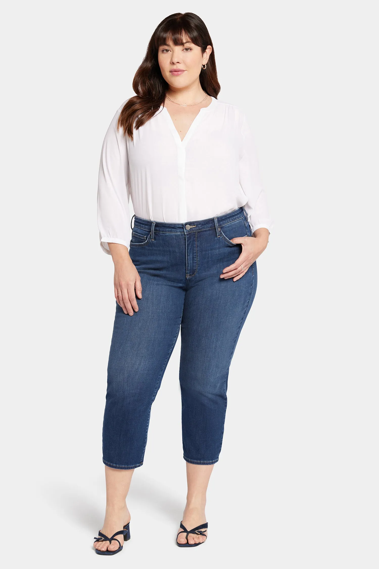 Relaxed Piper Crop Jeans In Plus Size - Sonnet