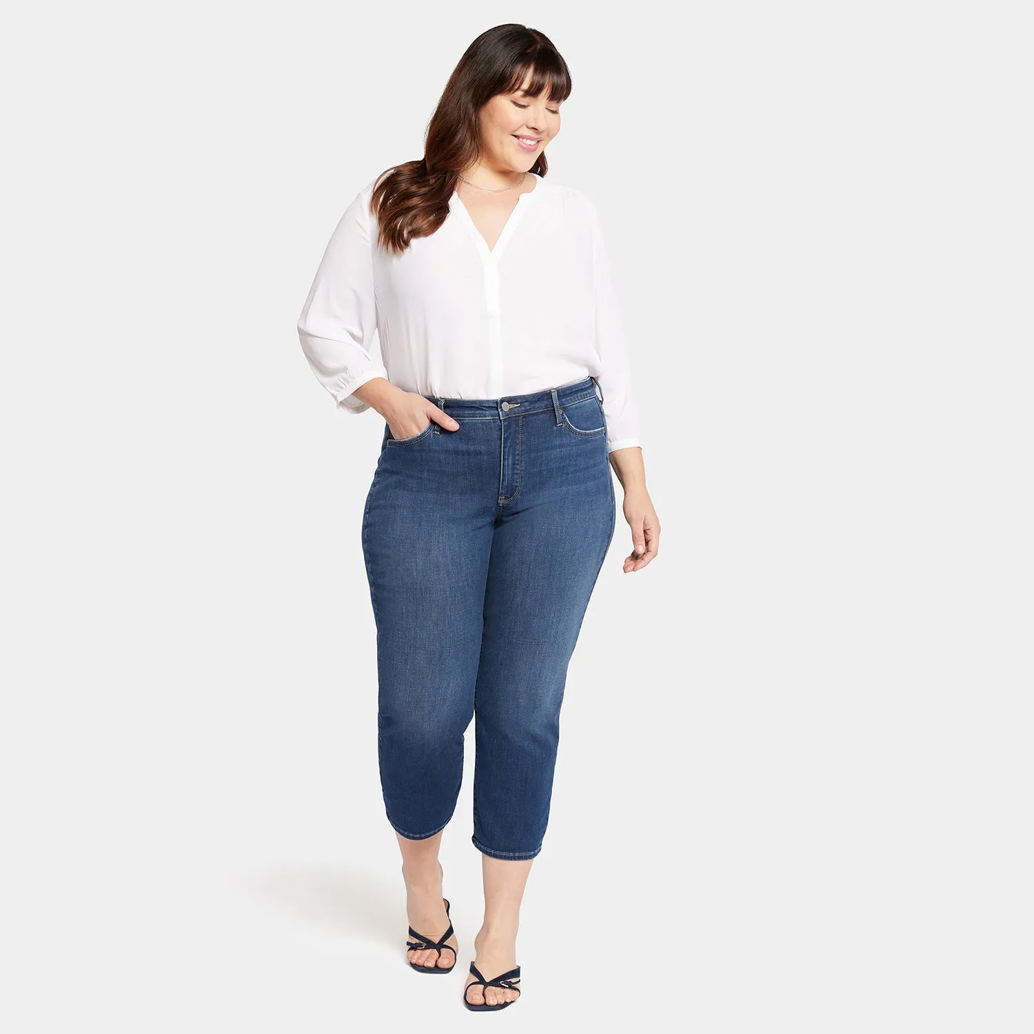 Relaxed Piper Crop Jeans In Plus Size - Sonnet