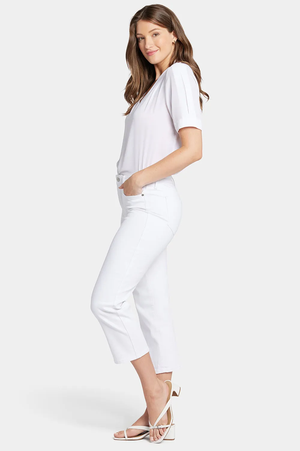 Relaxed Piper Crop Jeans  - Optic White