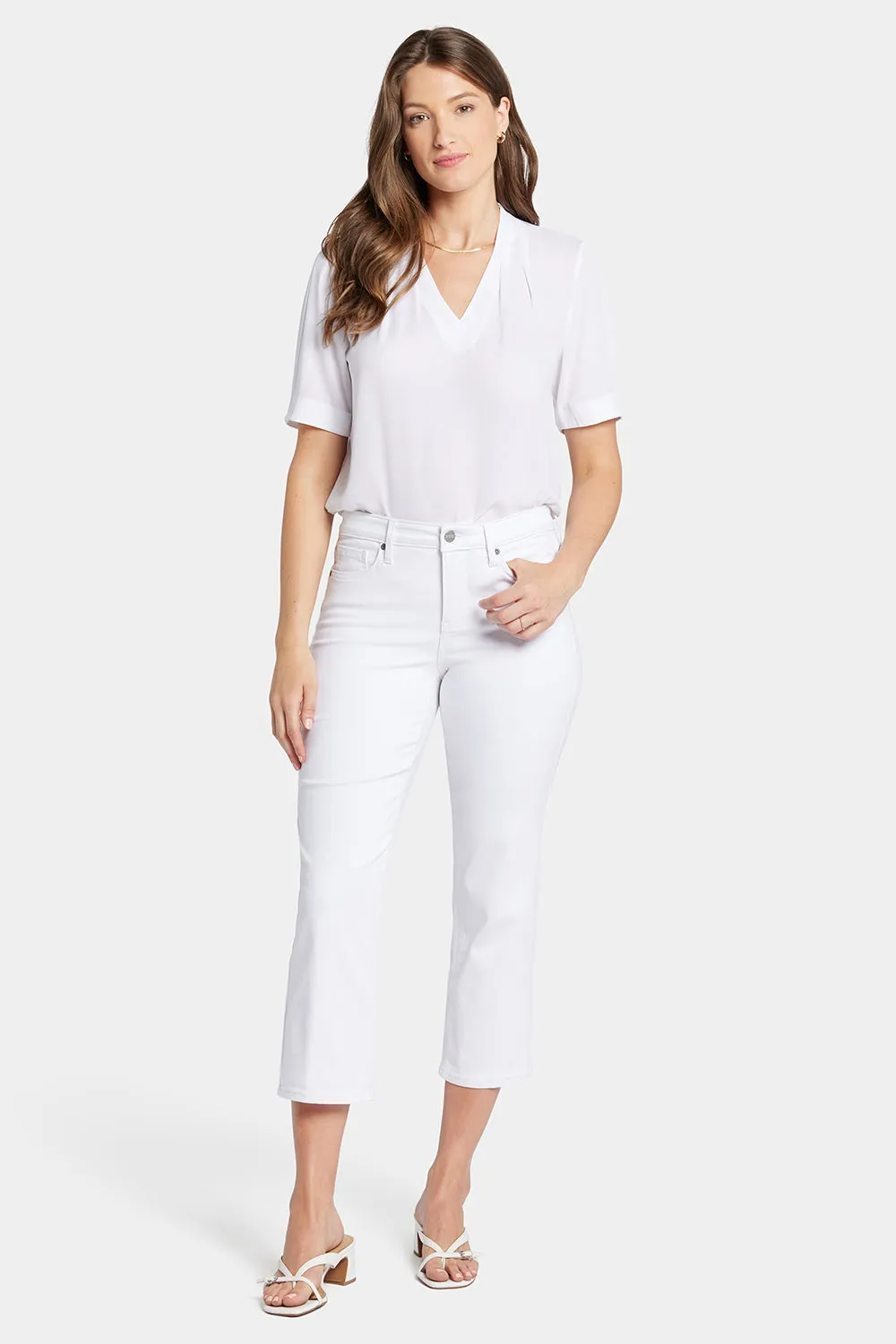 Relaxed Piper Crop Jeans  - Optic White