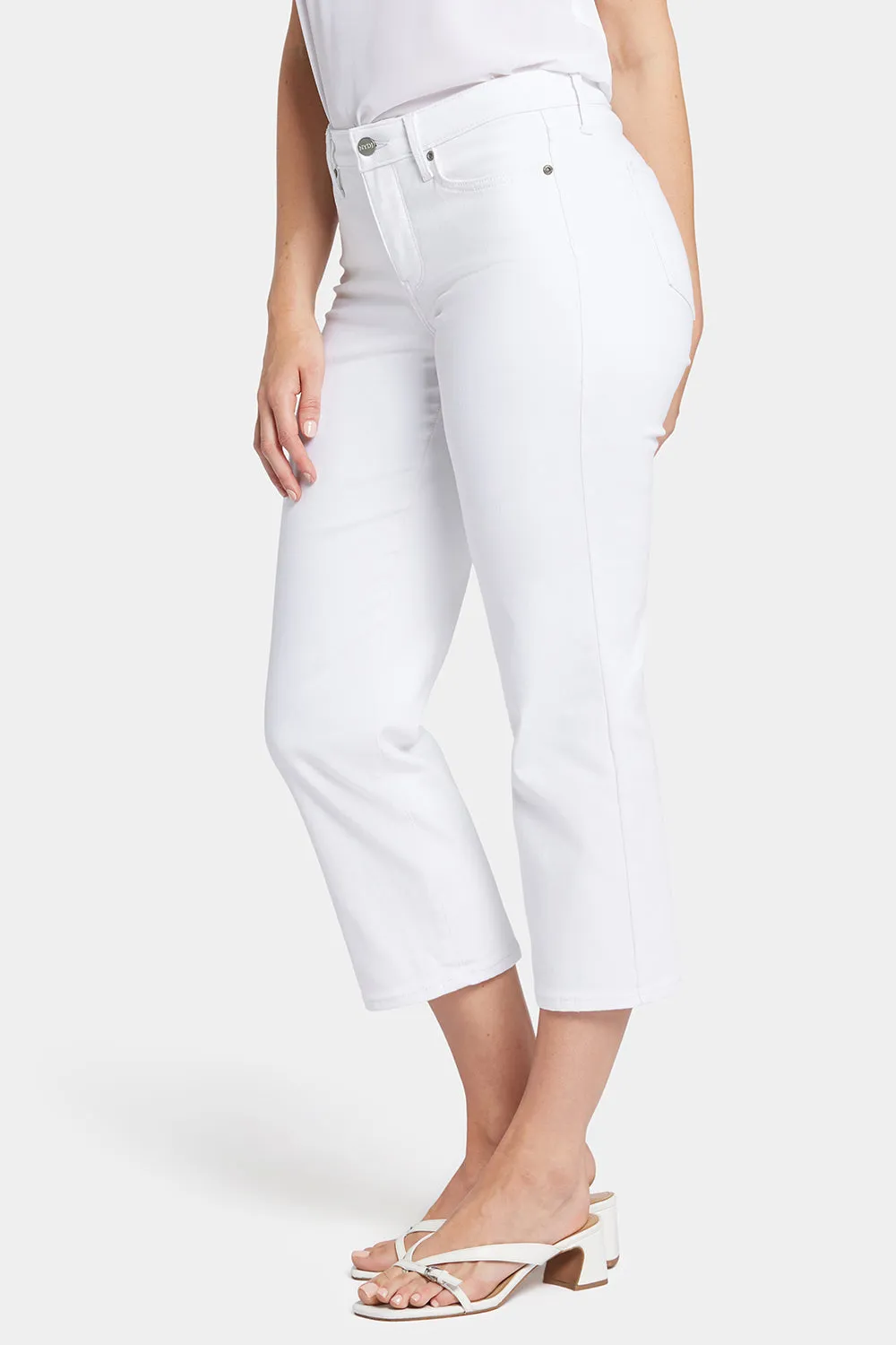 Relaxed Piper Crop Jeans  - Optic White