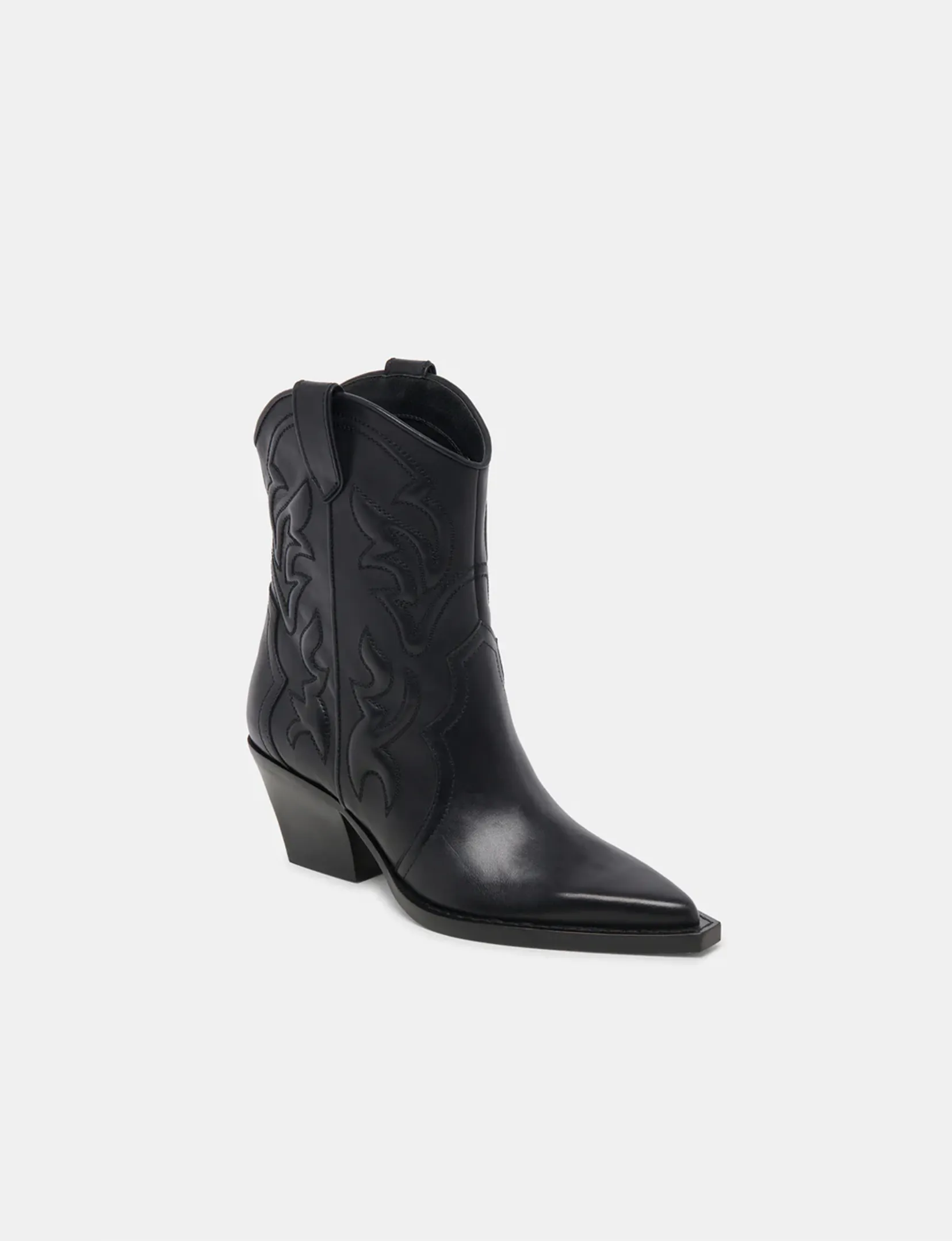Rimona Short Cowboy Boot, Black