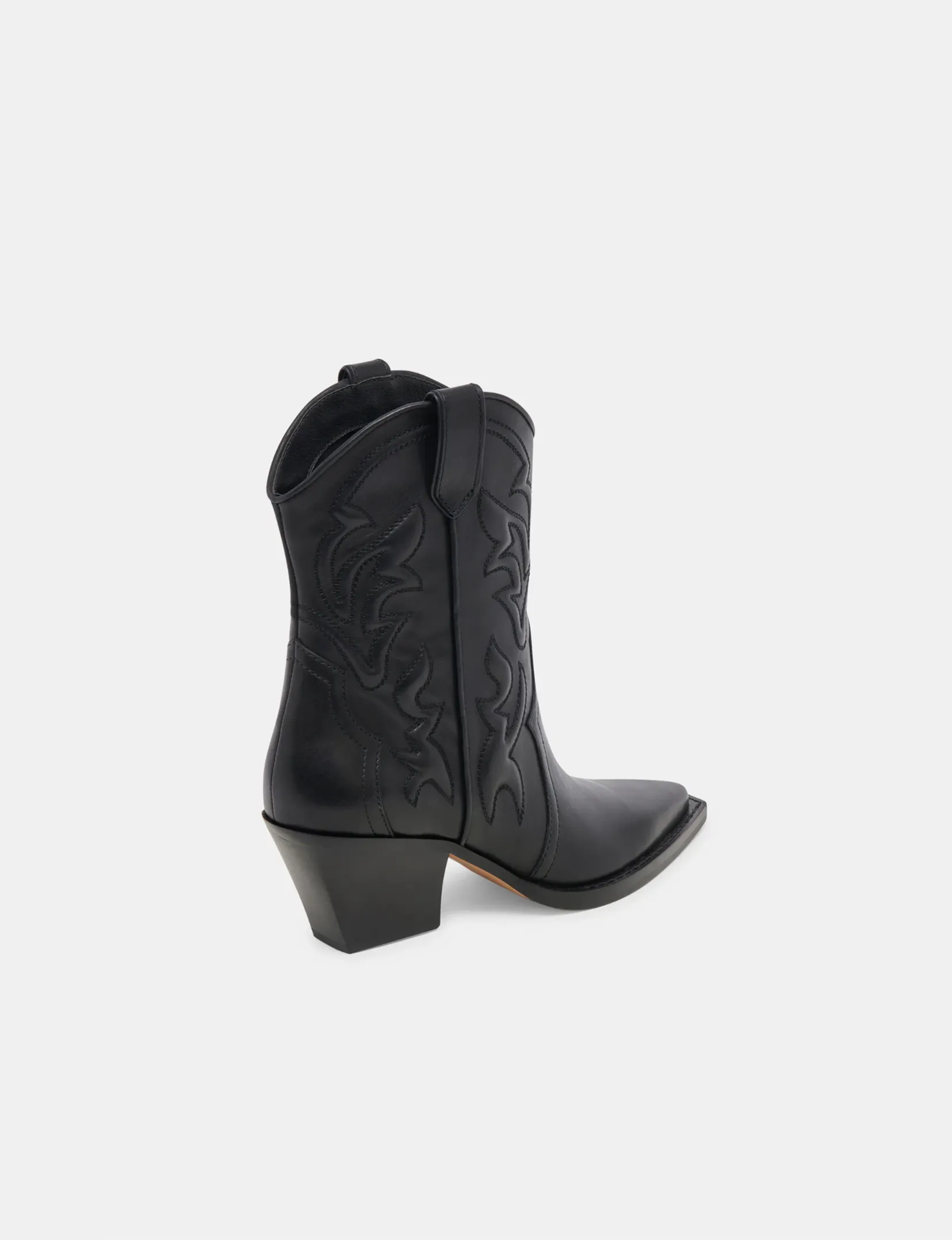 Rimona Short Cowboy Boot, Black